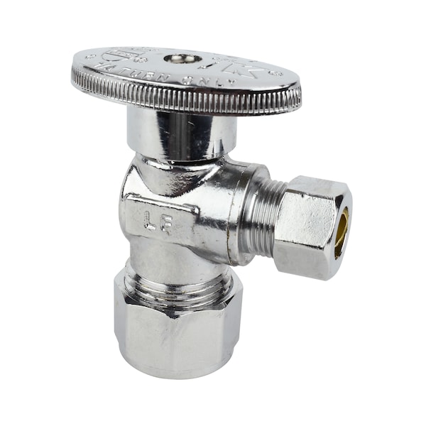 OnOFF  KEENEY Quarter Turn No Crimp PEX Angle Valve, 1/2